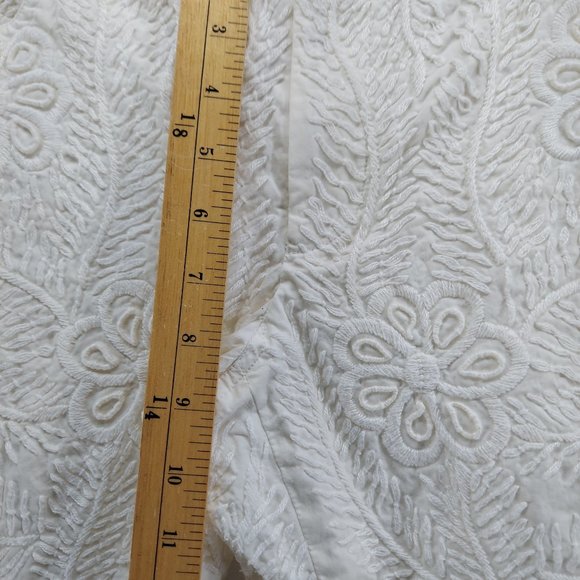 Ralph Lauren Collection embroidered white  Pants size 6 - Picture 5 of 11